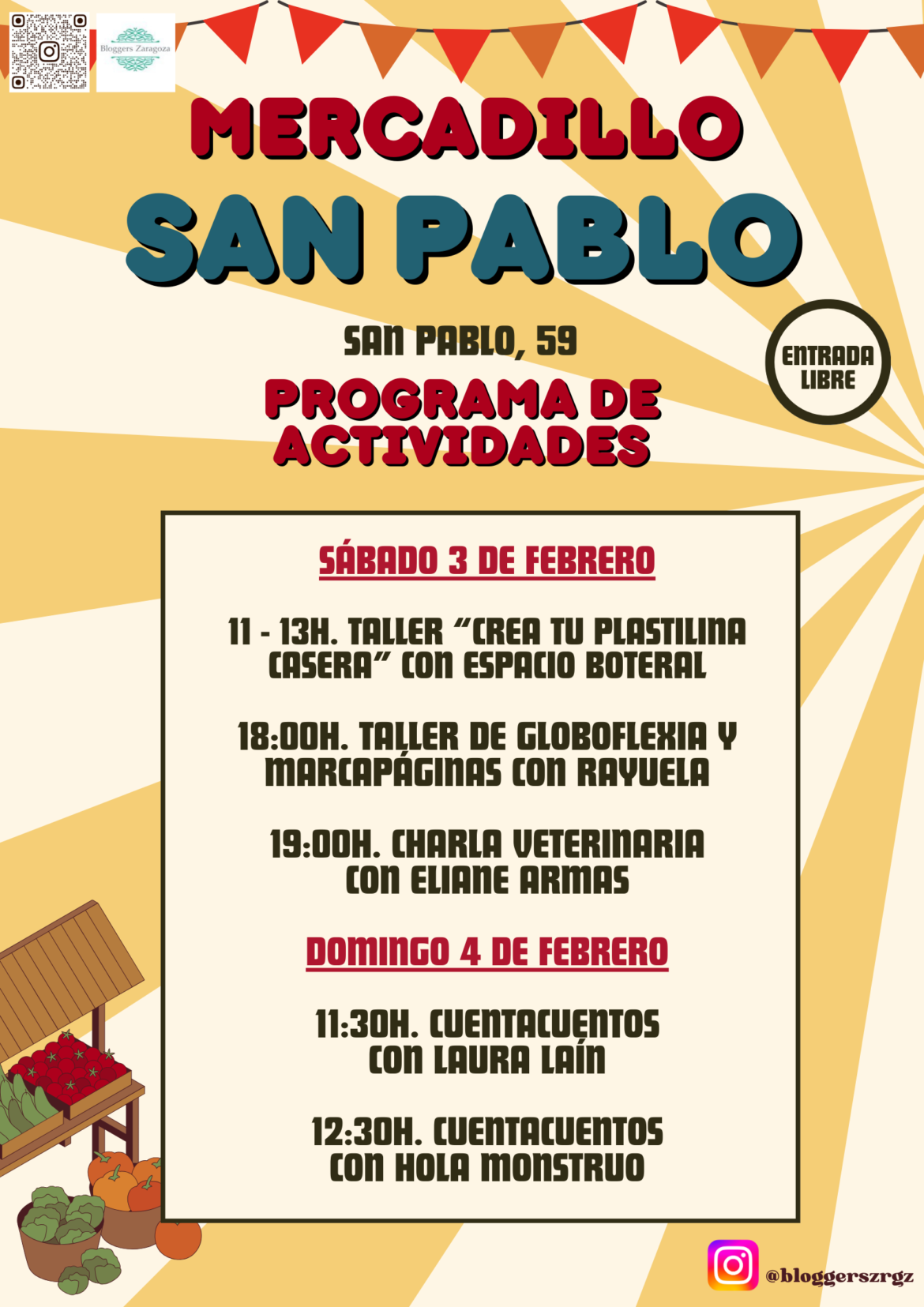 Programa de actividades: 3 y 4 de febrero en San Pablo