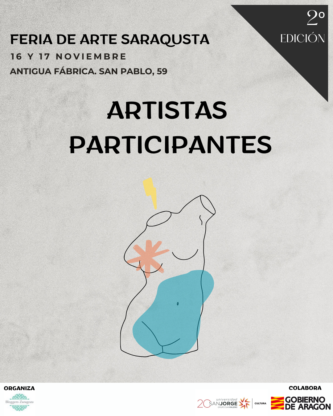 Artistas participantes en la II Feria de Arte Saraqusta